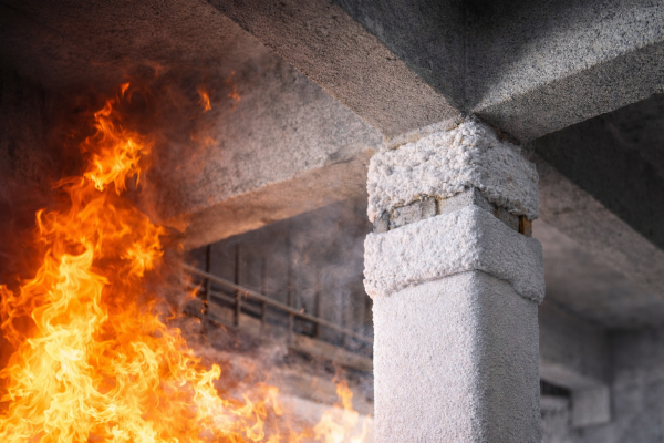 Brandschutzbeschichtung für Beton