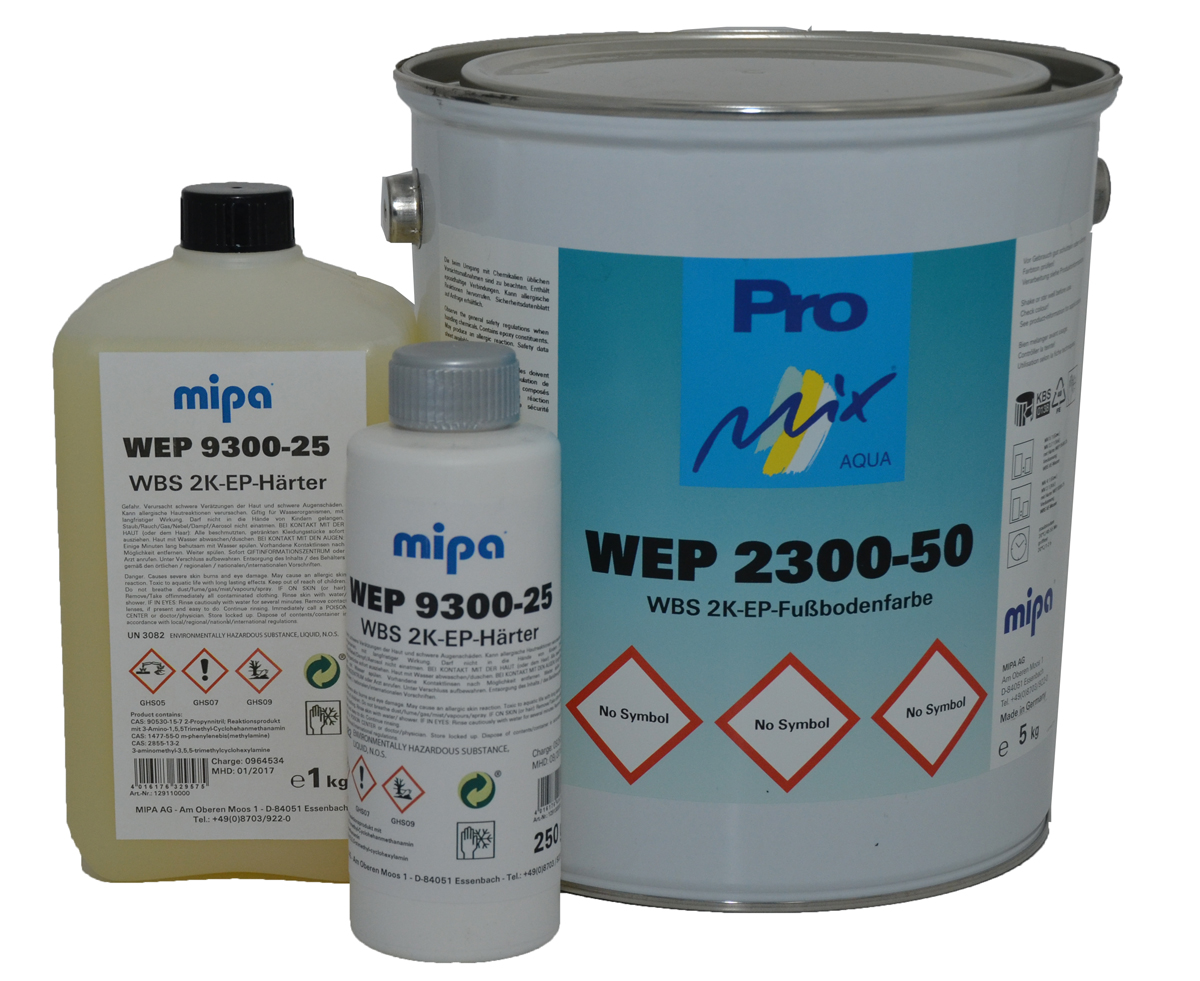 MIPA 2K WBS Epoxidharz Garagenbodenfarbe, Garagenbodenbeschichtung inklusive Werkzeug  ... Preis ab