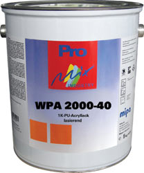 MIPA 1K -PU-Acryllack WPA 2000-40 Lasurlack für Parkett, Holzfußböden und Holztreppen ... Preis ab
