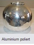 poliertes Aluminium lackieren